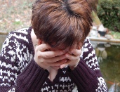 Female upset about her driving lessons
